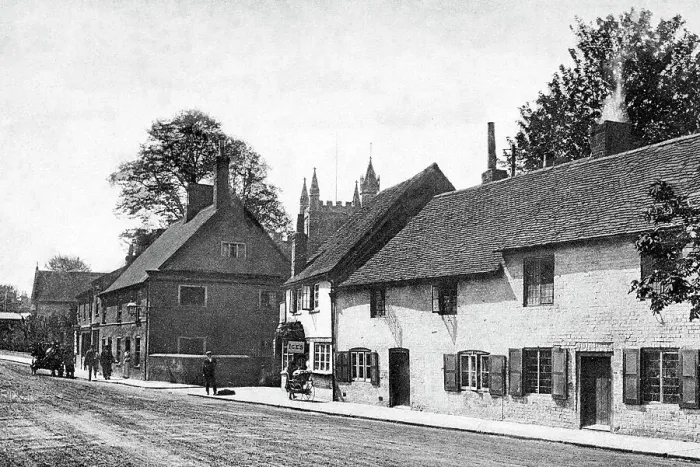 Framed Print : Basingstoke Church Street early 1900s Framed Print : Basingstoke Church Street early 1900s