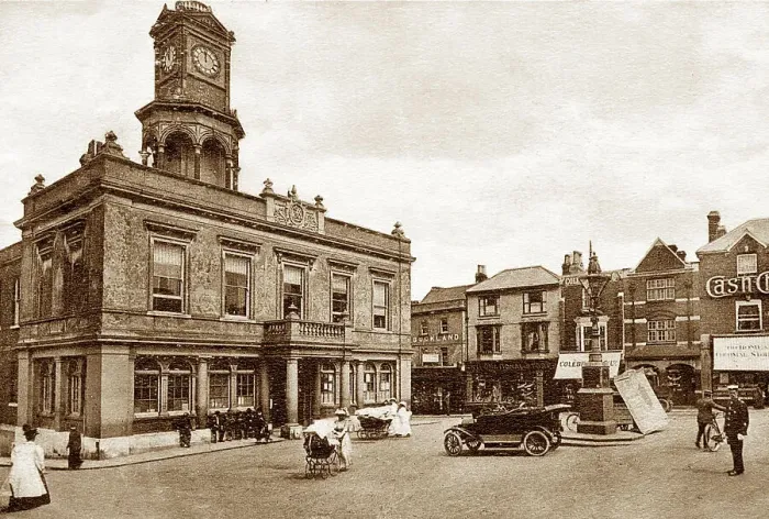 Framed Print : Basingstoke Town Hall probably 1920s Framed Print : Basingstoke Town Hall probably 1920s
