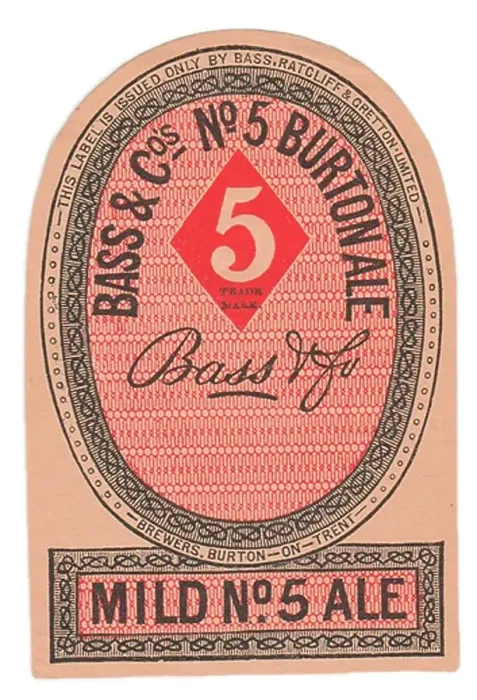 Framed Print : Bass & Co No 5 Mild Burton Ale Framed Print : Bass & Co No 5 Mild Burton Ale