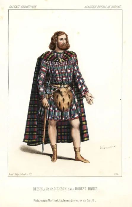 Framed Print : Bass opera singer Bessin as Dickson in Robert Bruce Framed Print : Bass opera singer Bessin as Dickson in Robert Bruce