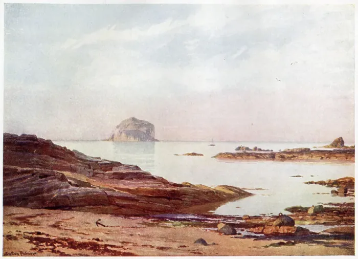 Framed Print : Bass Rock on a tranquil evening Date: 1904 Framed Print : Bass Rock on a tranquil evening Date: 1904