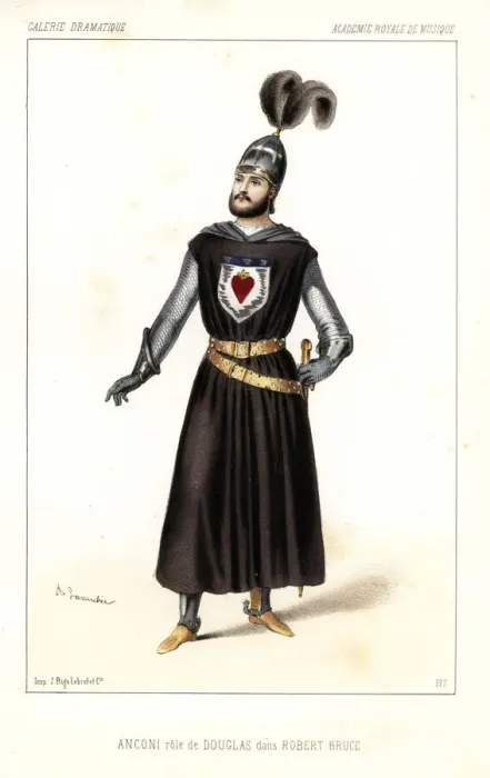 Framed Print : Bass singer Raffaele Anconi as Douglas in Robert Bruce Framed Print : Bass singer Raffaele Anconi as Douglas in Robert Bruce