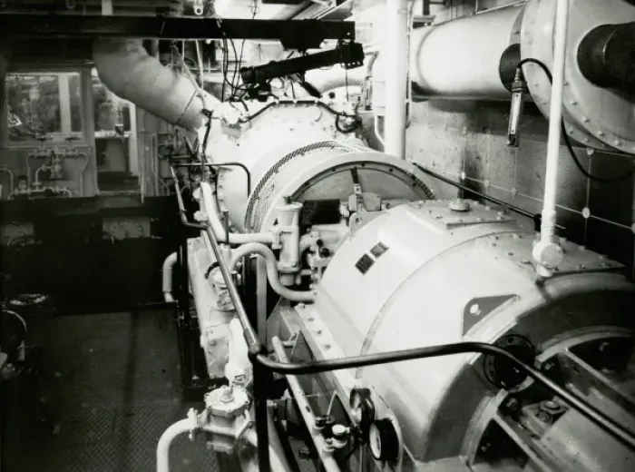 Framed Print : Bass Trader engine room Framed Print : Bass Trader engine room