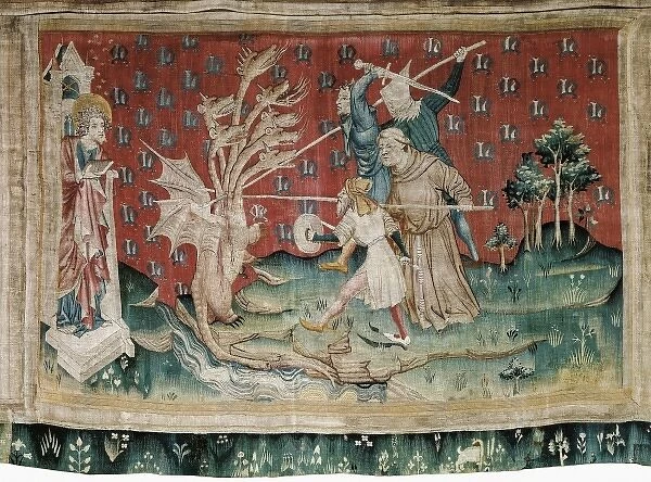 BATAILLE, Nicolas (14th c. ). The Dragon Fighting