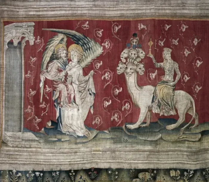 Framed Print : BATAILLE, Nicolas (14th c. ). The Whore Riding Framed Print : BATAILLE, Nicolas (14th c. ). The Whore Riding