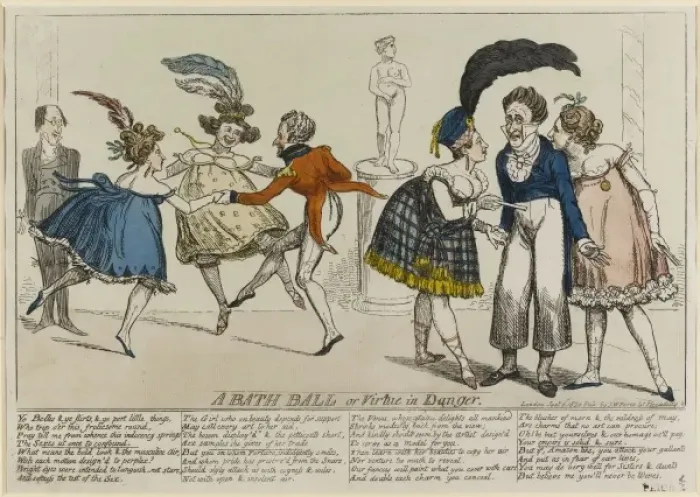 Framed Print : A Bath Ball or Virtue in Danger