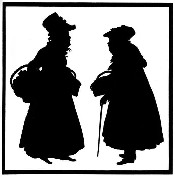 Framed Print : Bath Characters by Edouart Framed Print : Bath Characters by Edouart