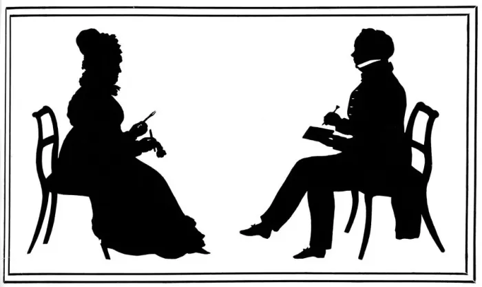 Framed Print : Bath Characters by Edouart - Mr John Basnet Framed Print : Bath Characters by Edouart - Mr John Basnet