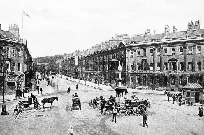 Framed Print : Bath Great Pulteney Street early 1900s Framed Print : Bath Great Pulteney Street early 1900s