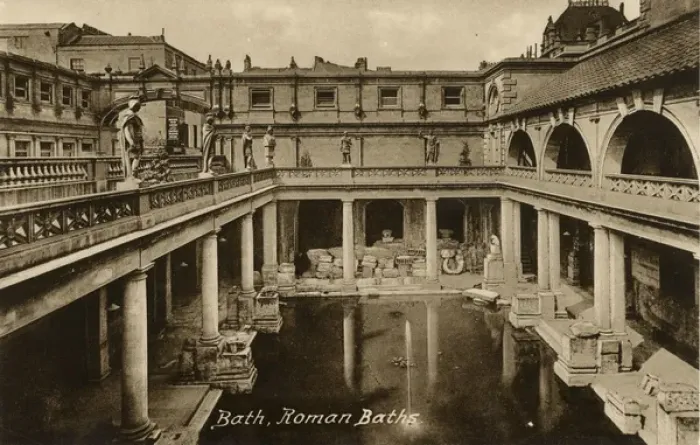 Framed Print : Bath, Somerset - The Roman Baths Framed Print : Bath, Somerset - The Roman Baths
