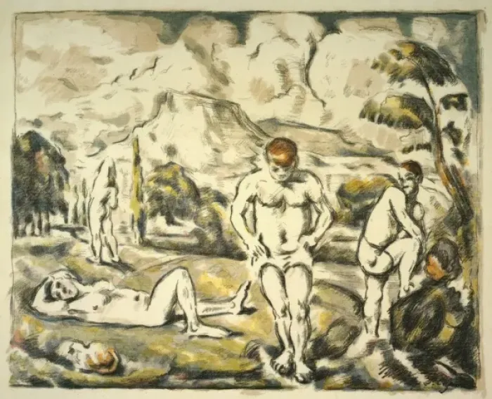 Framed Print : The bathers Framed Print : The bathers