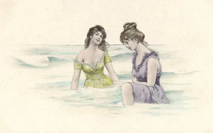 Framed Print : Bathers in Shallows 1905 Framed Print : Bathers in Shallows 1905