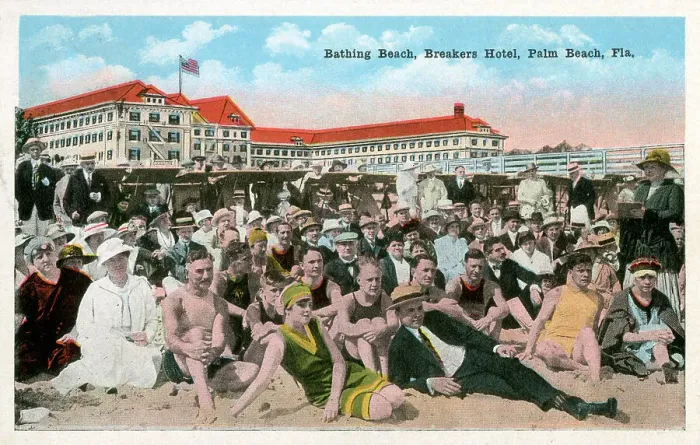 Framed Print : The Bathing Beach, Breakers Hotel, Palm Beach, Florida, USA Framed Print : The Bathing Beach, Breakers Hotel, Palm Beach, Florida, USA