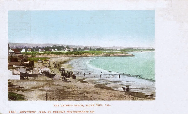 Bathing beach, Santa Cruz, California, USA