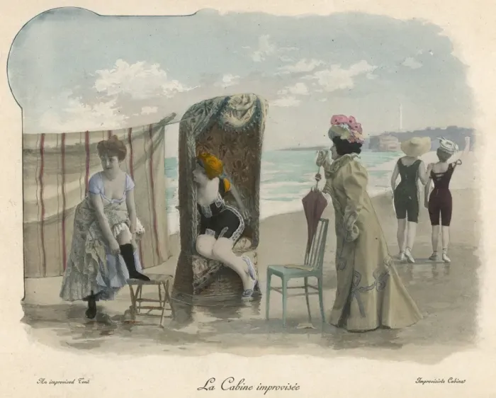 Framed Print : Bathing Beauties 1890S Framed Print : Bathing Beauties 1890S