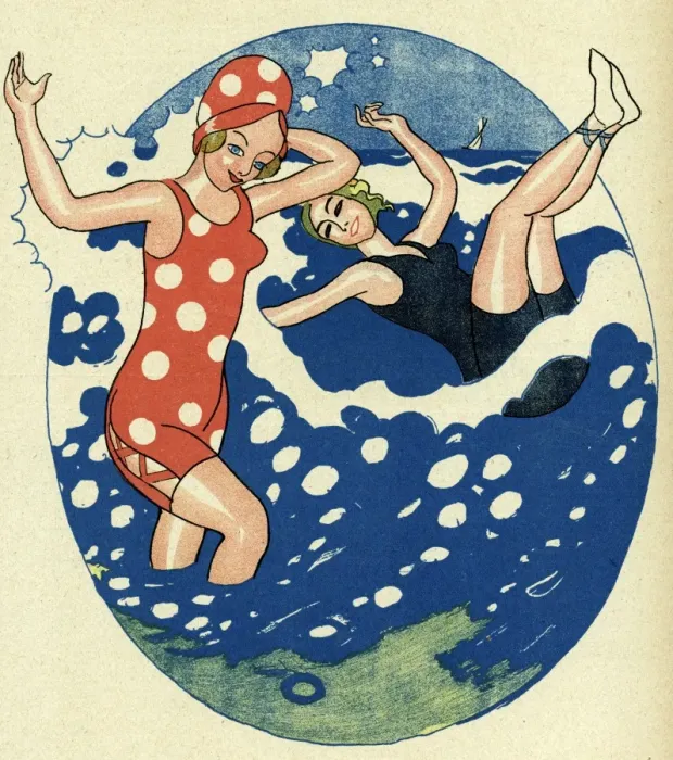 Framed Print : Bathing Beauties 1914 Framed Print : Bathing Beauties 1914