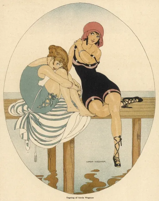 Framed Print : Bathing Beauties 1916 Framed Print : Bathing Beauties 1916