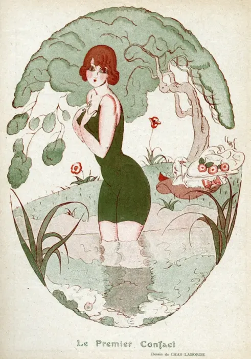 Framed Print : Bathing Beauty 1918 Framed Print : Bathing Beauty 1918