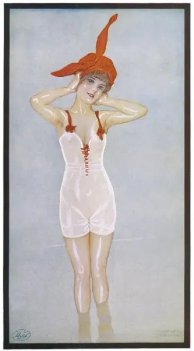 Framed Print : Bathing Beauty / Red Cap Framed Print : Bathing Beauty / Red Cap