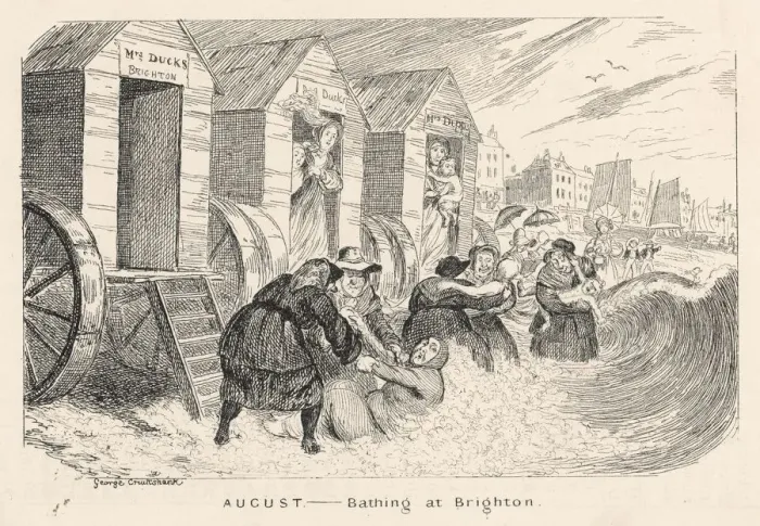 Framed Print : Bathing at Brighton Framed Print : Bathing at Brighton