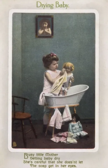 Framed Print : Bathing Dolly (Photo) Framed Print : Bathing Dolly (Photo)