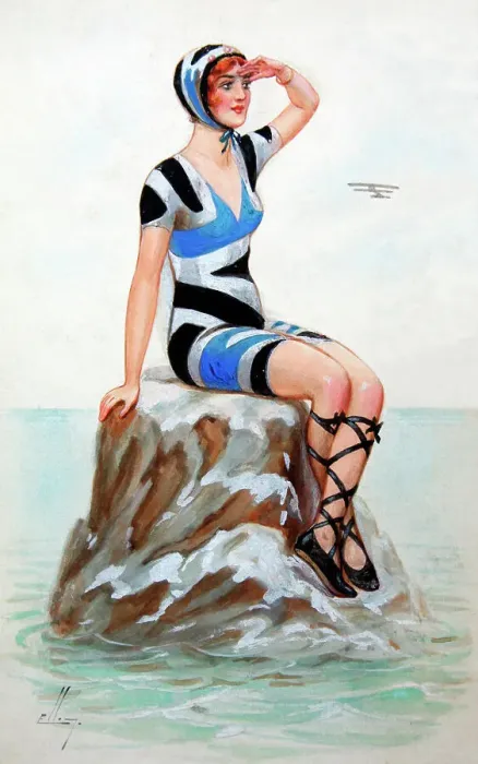 Framed Print : Bathing girl Framed Print : Bathing girl