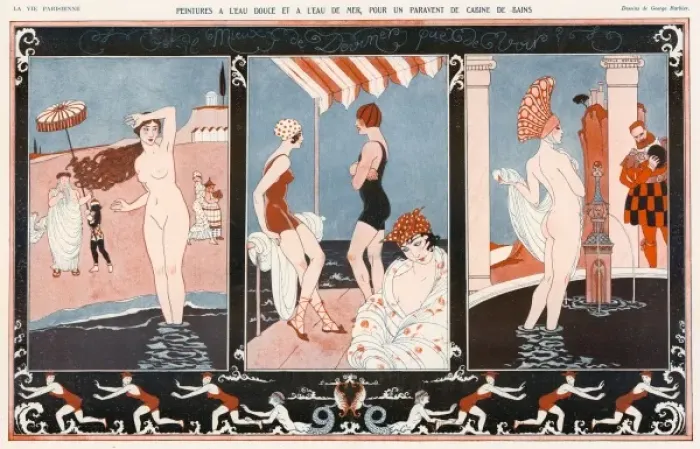Framed Print : Bathing through Histoty Framed Print : Bathing through Histoty