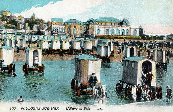 Bathing Hour at Boulogne-sur-Mer, Northern France