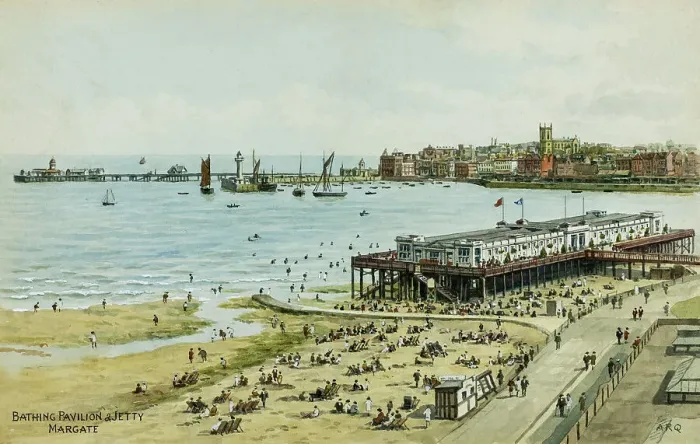 Framed Print : Bathing Pavilion and Jetty, Margate, Kent Framed Print : Bathing Pavilion and Jetty, Margate, Kent