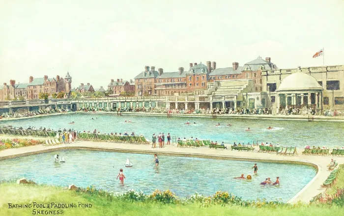 Framed Print : Bathing Pool and Paddling Pond, Skegness, Lincolnshire Framed Print : Bathing Pool and Paddling Pond, Skegness, Lincolnshire