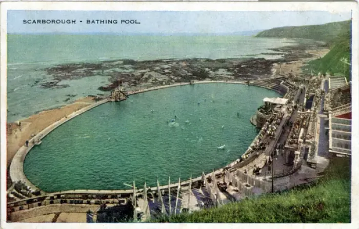 Framed Print : Bathing Pool, Scarborough, Yorkshire Framed Print : Bathing Pool, Scarborough, Yorkshire