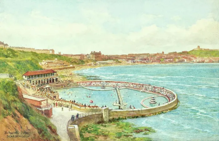 Framed Print : Bathing Pool, South Bay, Scarborough, North Yorkshire Framed Print : Bathing Pool, South Bay, Scarborough, North Yorkshire