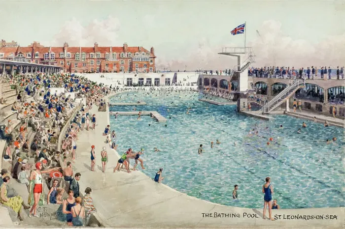 Framed Print : Bathing Pool, St Leonards-on-Sea, East Sussex Framed Print : Bathing Pool, St Leonards-on-Sea, East Sussex