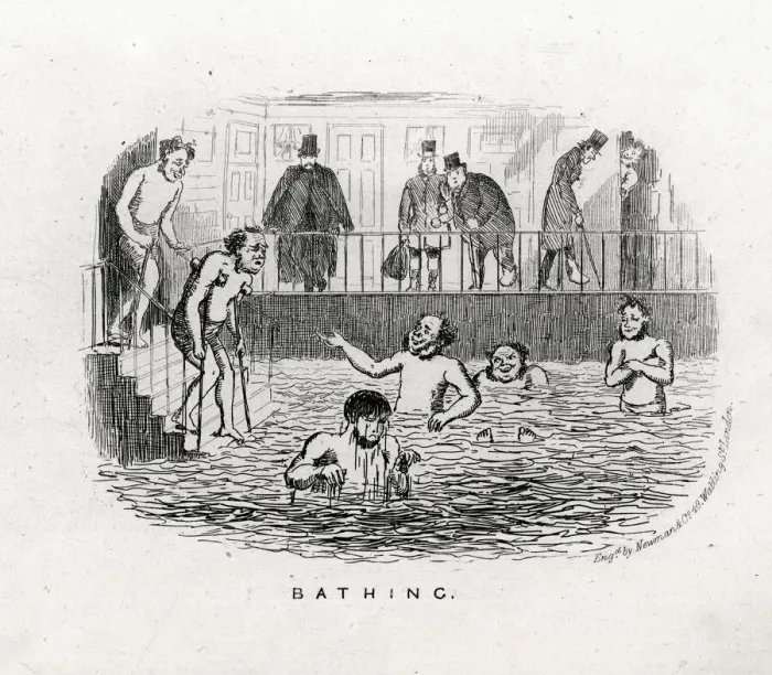 Framed Print : Bathing - The Water Cure Framed Print : Bathing - The Water Cure