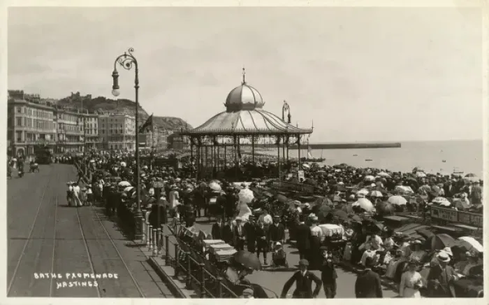 Framed Print : Baths Promenade, Hastings, East Sussex Framed Print : Baths Promenade, Hastings, East Sussex
