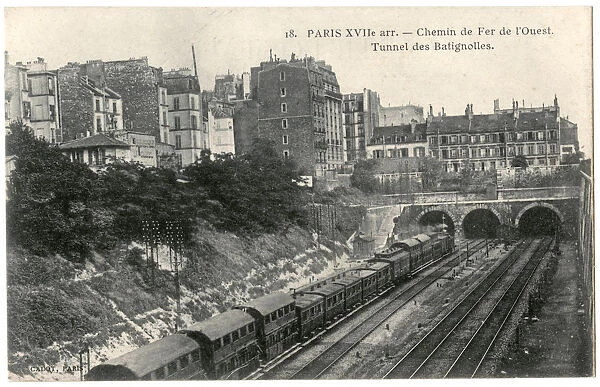 Batignolles Tunnel and railway, Paris, France