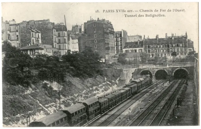 Framed Print : Batignolles Tunnel and railway, Paris, France