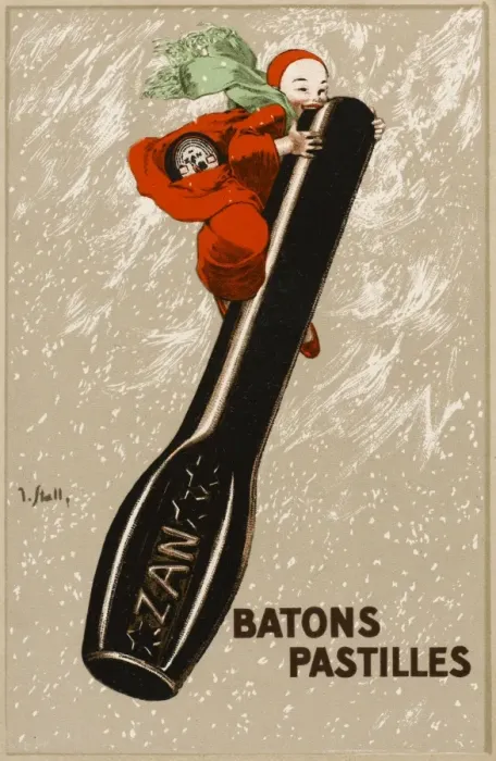 Framed Print : Batons Pastilles Advertisement Framed Print : Batons Pastilles Advertisement