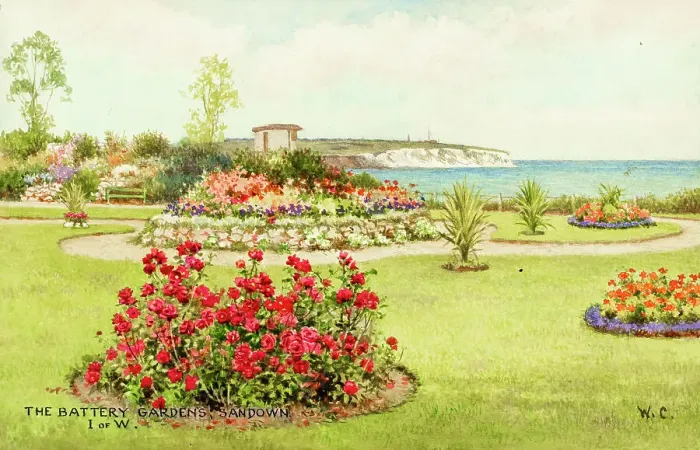 Framed Print : Battery Gardens, Sandown, Isle of Wight Framed Print : Battery Gardens, Sandown, Isle of Wight