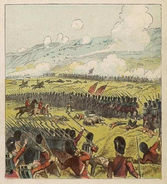 Battle of the Alma. British troops in action at the Battle of the Alma