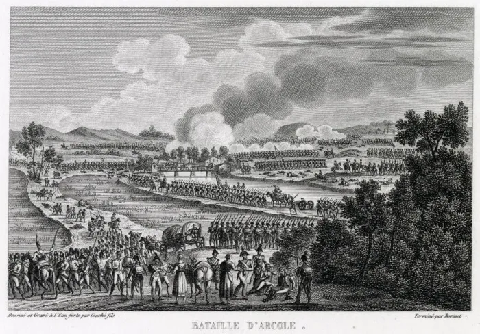Framed Print : At the battle of ARCOLA the French under Napoleon defeat the Austrians under Alvintzy Framed Print : At the battle of ARCOLA the French under Napoleon defeat the Austrians under Alvintzy