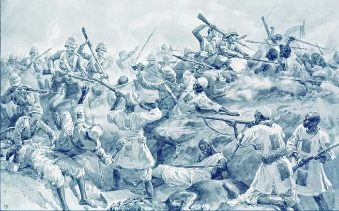 Framed Print : Battle of Atbara River, Sudan, the Final Charge Framed Print : Battle of Atbara River, Sudan, the Final Charge