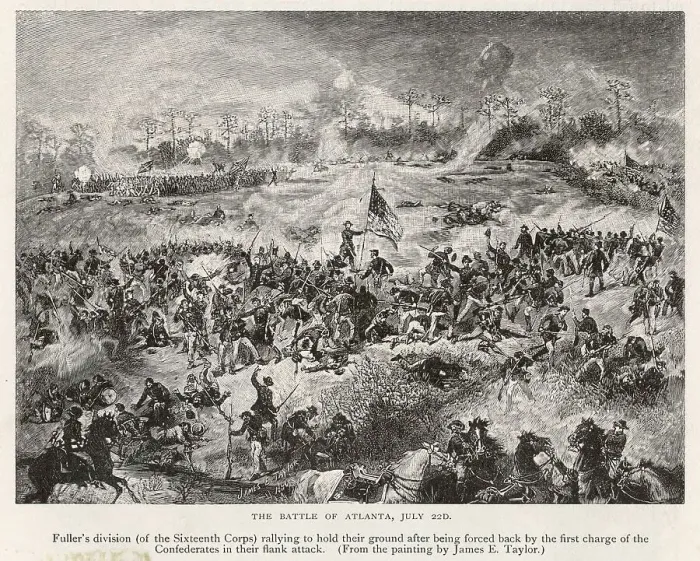 Framed Print : BATTLE OF ATLANTA / 1864 Framed Print : BATTLE OF ATLANTA / 1864