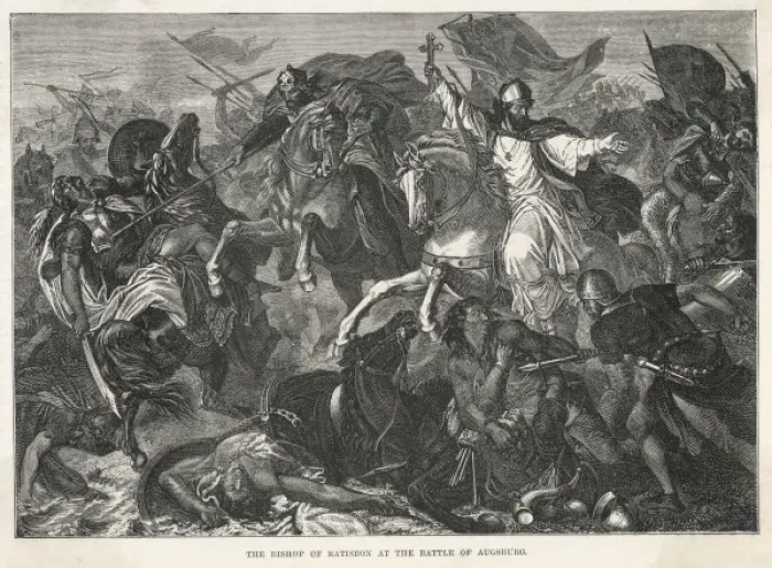 Framed Print : Battle of Augsburg 900 Framed Print : Battle of Augsburg 900