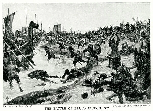 Battle of Brunanburh during the Viking invasions of England