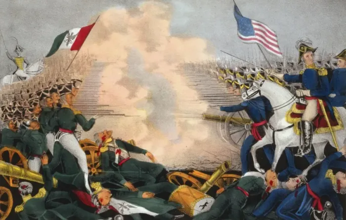 Framed Print : Battle of Buena Vista--Fought February 23d, 1847--The Americ Framed Print : Battle of Buena Vista--Fought February 23d, 1847--The Americ