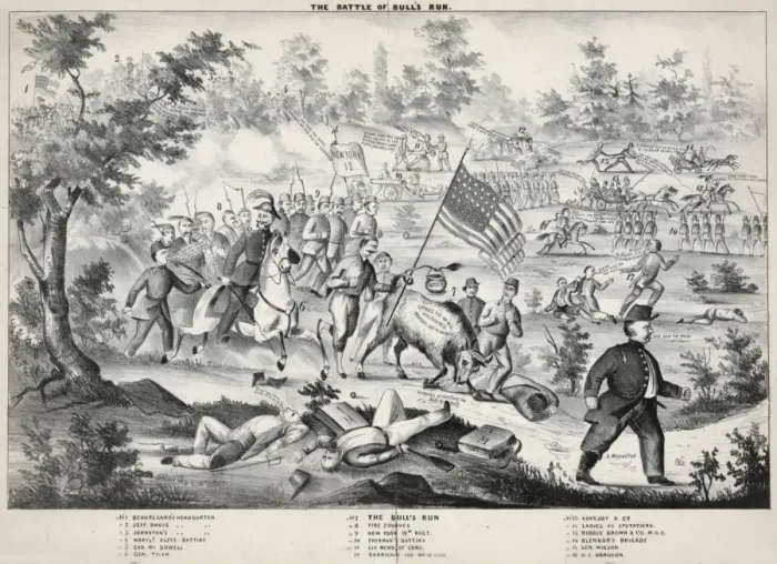 Framed Print : The Battle of Bulls Run Framed Print : The Battle of Bulls Run