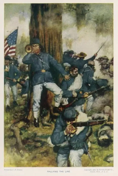 Framed Print : Battle of Chickamauga