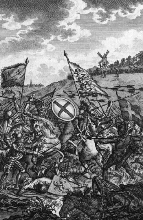 Framed Print : Battle of Crecy 1346 Framed Print : Battle of Crecy 1346