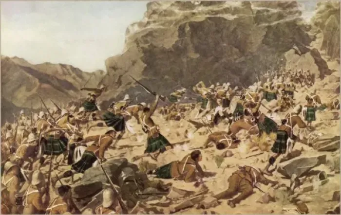 Framed Print : Battle of Dargai Framed Print : Battle of Dargai